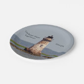 Cockspur Island Lighthouse Papierplatte Pappteller (Schrägansicht)