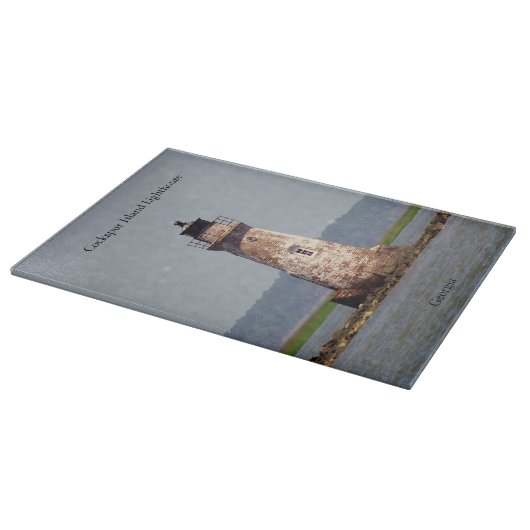 Cockspur Island Lighthouse Schneidebrett (Ecke)