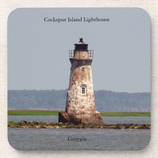 Cockspur Island Lighthouse Untersetzer (Vorderseite)