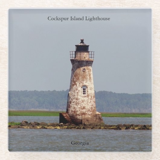 Cockspur Island Lighthouse Untersetzer (Vorderseite)