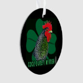 Cocksure I bin Irish! Ornament (Vorderseite)