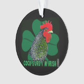 Cocksure I bin Irish! Ornament (Vorderseite)