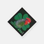 Cocksure I bin Irish! Serviette (Ecke)