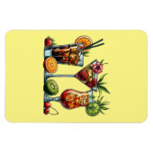 Cocktail alkoholische Getränke farbige Kunstdarste Magnet (Horizontal)