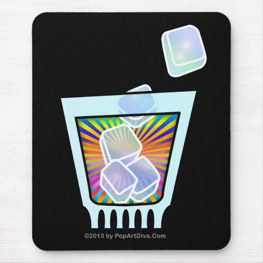 COCKTAIL - ALTE SCHMECKUNG - ROCKGLAS MOUSEPAD (Vorne)