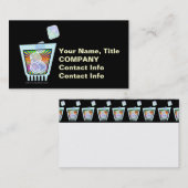 COCKTAIL - ALTES FASHIONIERTES - ROCKS-GLAS VISITENKARTE (Vorne/Hinten)