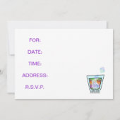 COCKTAIL - ALTMODISCH - FELSEN GLAS EINLADUNG (Rückseite)