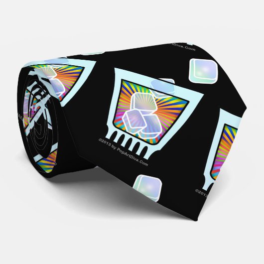 COCKTAIL - ALTMODISCH - FELSEN GLAS KRAWATTE (Gerollt)