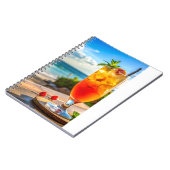 Cocktail am Strand Notizblock (Linke Seite)