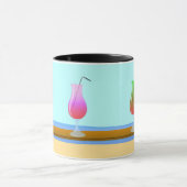 Cocktail am Strand. Tasse (Zentrum)