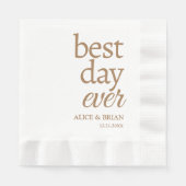 Cocktail an der Hochzeitsempfehlung Napkins Serviette (Vorderseite)