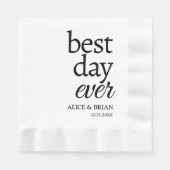 Cocktail an der Hochzeitsempfehlung Napkins Serviette (Vorderseite)