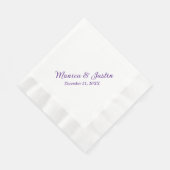 Cocktail an der Hochzeitsempfehlung Serviette (Ecke)