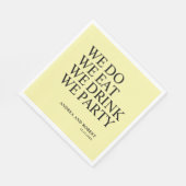 Cocktail an der Hochzeitsempfehlung Serviette (Ecke)