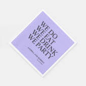 Cocktail an der Hochzeitsempfehlung Serviette (Ecke)