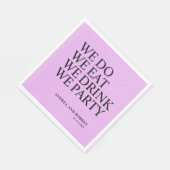 Cocktail an der Hochzeitsempfehlung Serviette (Ecke)