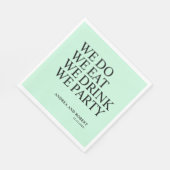 Cocktail an der Hochzeitsempfehlung Serviette (Ecke)