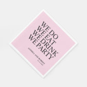 Cocktail an der Hochzeitsempfehlung Serviette (Ecke)