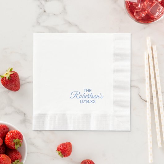Cocktail an der Hochzeitsempfehlung Serviette (Beispiel)
