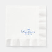 Cocktail an der Hochzeitsempfehlung Serviette (Vorderseite)