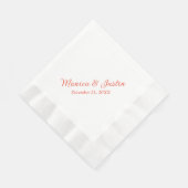 Cocktail an der Hochzeitsempfehlung Serviette (Ecke)