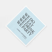 Cocktail an der Hochzeitsempfehlung Serviette (Ecke)