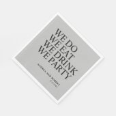 Cocktail an der Hochzeitsempfehlung Serviette (Ecke)