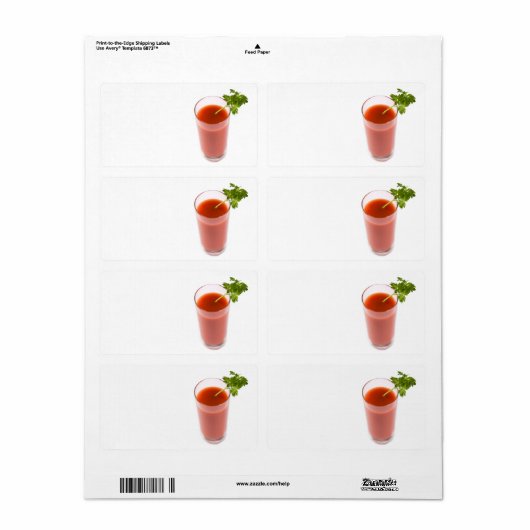 Cocktail an frischem Tomatensaft (Vorne)