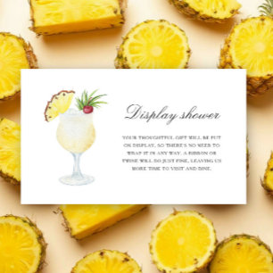 Cocktail-Ananas - Display Dusche Begleitkarte