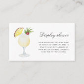 Cocktail-Ananas - Display Dusche Begleitkarte (Vorderseite)