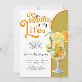 Cocktail Aperol Spritz Italienisches Brautparty Einladung