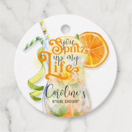 Cocktail Aperol Spritz Italienisches Brautparty Geschenkanhänger