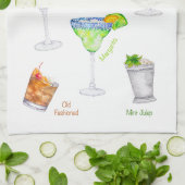 Cocktail Art Bar Handtuch (Gefaltet)