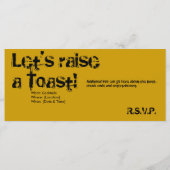 Cocktail Art Party Einladung (Rückseite)