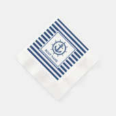 Cocktail auf dem Cocktail des Nautical Anchor Whee Serviette (Ecke)