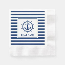 Cocktail auf dem Cocktail des Nautical Anchor Whee Serviette