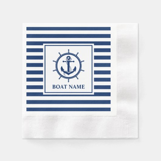 Cocktail auf dem Cocktail des Nautical Anchor Whee Serviette (Vorderseite)