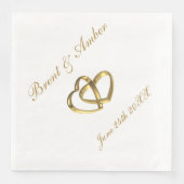 Cocktail auf Hochzeit Serviette (Vorderseite)