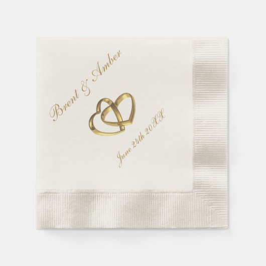 Cocktail auf Hochzeit Serviette (Vorderseite)