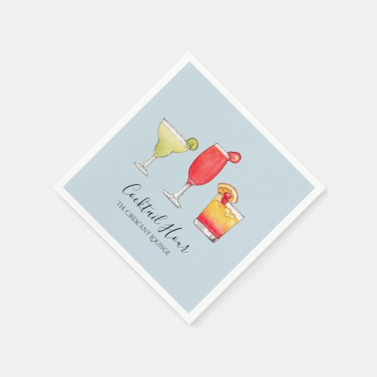 Cocktail aus gemischten Getränken Serviette (Ecke)