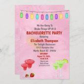 Cocktail Bachelorette Brautparty Einladung (Vorne/Hinten)