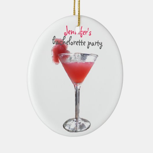 Cocktail Bachelorette Keramikornament (Rechts)