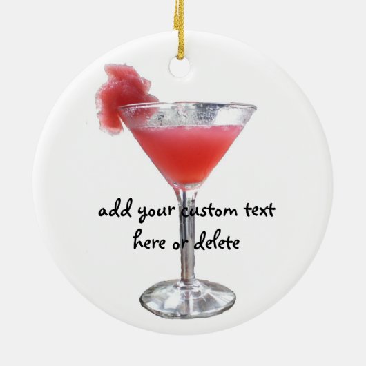 Cocktail Bachelorette Keramikornament (Hinten)