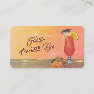 Cocktail Bar Business Card Visitenkarte