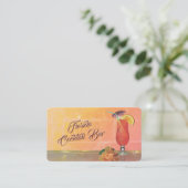 Cocktail Bar Business Card Visitenkarte (Stehend Vorderseite)