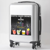 Cocktail Bar Neon Sign Aufkleber (Koffer)