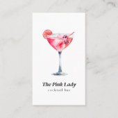 Cocktail-Bar Visitenkarte (Vorderseite)
