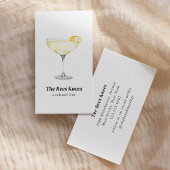 Cocktail-Bar Visitenkarte