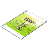 Cocktail-Bar Wasserfarbe Rezept Notizblock (Linke Seite)