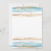 Cocktail Beach Party Margarita Hibiskus Verlobung Einladung (Rückseite)